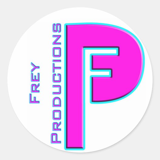 Frey Productions Hot Roze Sticker (Voorkant)