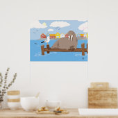 Freya de Walrus - Poster (Keuken)