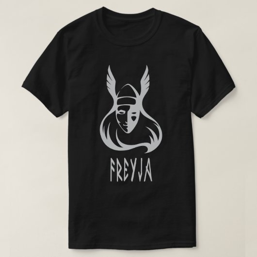 Freya Freyja Goddess Norse Viking Woman T-shirt (Design voorkant)