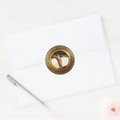 Freya Gold Ronde Sticker (Envelop)