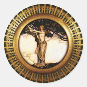 Freya Gold Ronde Sticker