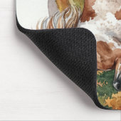 Freya Icelandic Horse in Autumn Forest Muismat (Hoek)