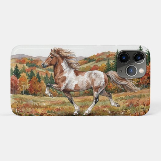 Freya IJslands paard in herfstbos Case-Mate iPhone Case (Achterkant (horizontaal))