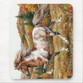 Freya IJslands paard in herfstbos Muismat (Voorkant)
