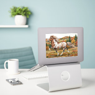 Freya IJslands paard in herfstbos Sticker