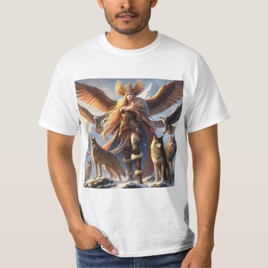 Freya: La Diosa del Amor y la Guerra T-shirt (Voorkant)