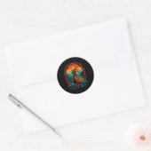 Freya Noordse Mythologie Ronde Sticker (Envelop)