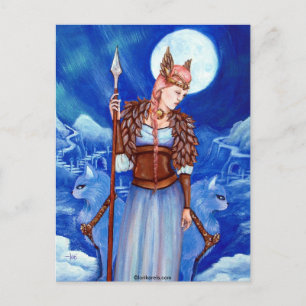 Freya Norse Goddess Briefkaart