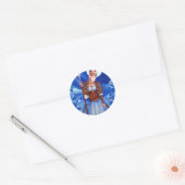Freya Norse Goddess Ronde Sticker (Envelop)