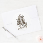 Freya Ronde Sticker (Envelop)