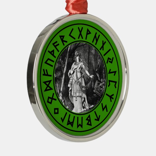 Freya Shield Metalen Ornament (Rechts)