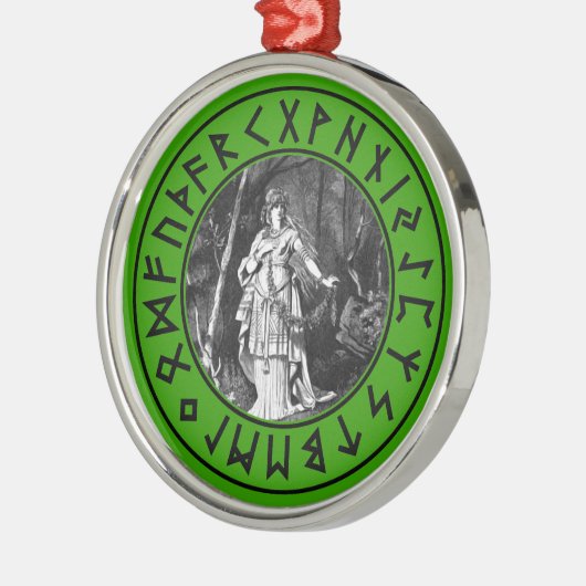 Freya Shield Metalen Ornament (Links)