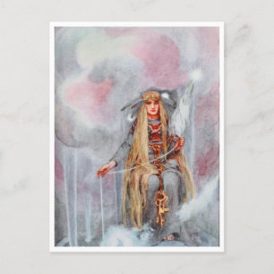 Freya Spinning the Clouds door Helen Stratton Briefkaart