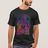 Freya Viking Goddess Freyja Norse Mythology Rainbo T-shirt (Voorkant)