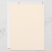 FREYA Wildflower Eenvoudige bruiloft Kaart (Achterkant)