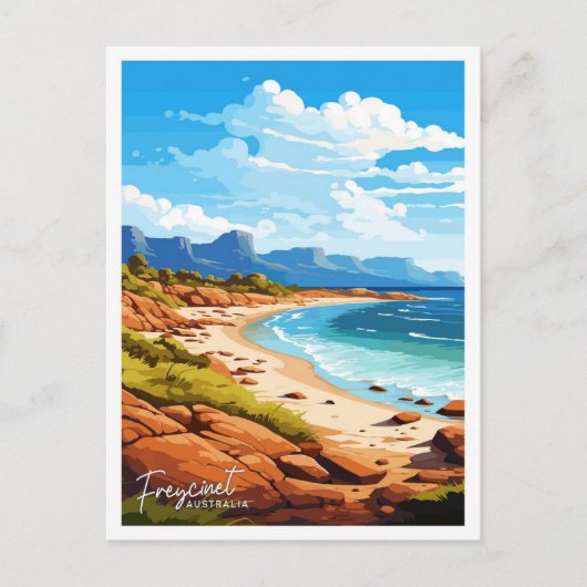 Freycinet Australië Reizen  illustratie Briefkaart (Voorkant)