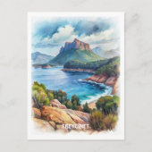 Freycinet Nationaal Park Waterverf Schilderen Briefkaart (Voorkant)