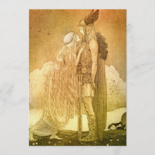 Freyja en Svipdag van John Bauer 1911 Kaart