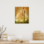 Freyja en Svipdag van John Bauer 1911 Scandinavian Poster (Keuken)