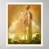 Freyja en Svipdag van John Bauer 1911 Scandinavian Poster (Voorkant)
