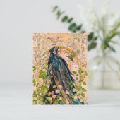 Freyja Godin in Falcon Cloaka Feestdagenkaart (Staand voorkant)