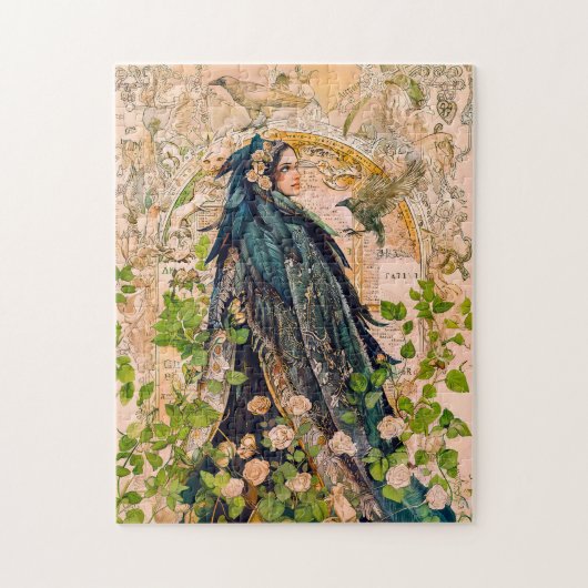 Freyja Godin in Valkenkleding Legpuzzel (Verticaal)