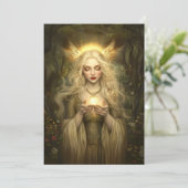 Freyja’s Relationship Guidance Prayer Altar Card Kaart (Staand voorkant)