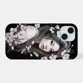 Freyja Sakura Cherry Blossoms Telefoonhoesje iPhone 15 Case (Achterkant horizontaal)