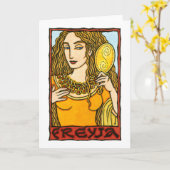 Freyja Wenskaart Kaart (Gele Bloem)