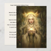 Freyja's Gebedsaltaarkaart voor Relatiebegeleiding Kaart (Voorkant / Achterkant)