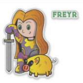 Freyr-Noordse mythologie Sticker (Voorkant)