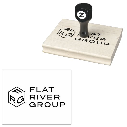 FRG Logo Rubber Stamp, 5 inch breed Rubberstempel (Gestempeld)