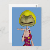 frgface blonde meisje briefkaart (Voorkant / Achterkant)