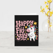 Fri-yay Leraar Fry Yay Vrijdag Weekend Happy Fri-y Kaart (Gele Bloem)