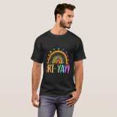 Fri-Yay Teacher Weekend Friday Boho Rainbow T-shirt (Voorkant volledig)