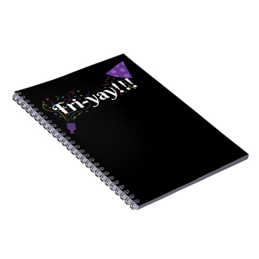 Fri-yay. Vrijdag laptop Notitieboek (Rechterzijde)