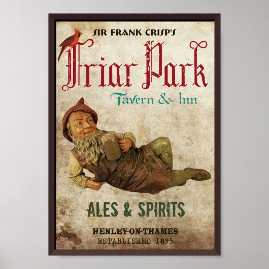 Friar Park Tavern en Inn Poster (Voorkant)