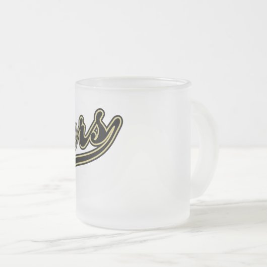 Friars Script Matglas Koffiemok (Voorkant rechts)