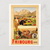 Fribourg, de stad en omgeving, Zwitserland Briefkaart (Voorkant)