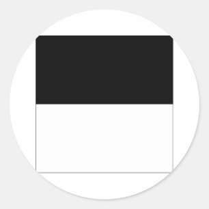 Fribourg Flag Ronde Sticker