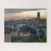 Fribourg Sunset Jigzaag Puzzle Legpuzzel (Horizontaal)