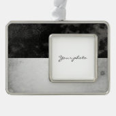 Fribourg Verzilverd Omlijst Ornament (Voorkant)