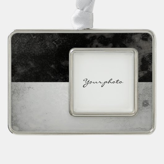 Fribourg Verzilverd Omlijst Ornament (Voorkant)