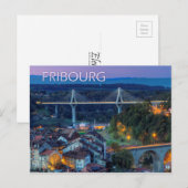Fribourg, Zwitserland Briefkaart (Voorkant / Achterkant)