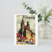 Fribourg, Zwitserland Briefkaart (Staand voorkant)