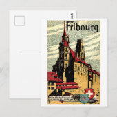 Fribourg, Zwitserland Briefkaart (Voorkant / Achterkant)