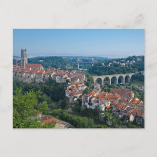 Fribourg Zwitserland Briefkaart