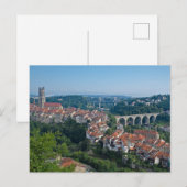 Fribourg Zwitserland Briefkaart (Voorkant / Achterkant)