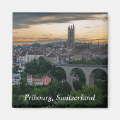 Fribourg Zwitserland Fotomagneet Magneet (Voorkant)