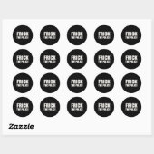 Frick Police - Grappig protest Ronde Sticker (Vel)